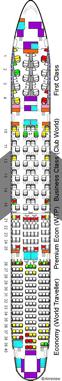 ba seat plan 777.